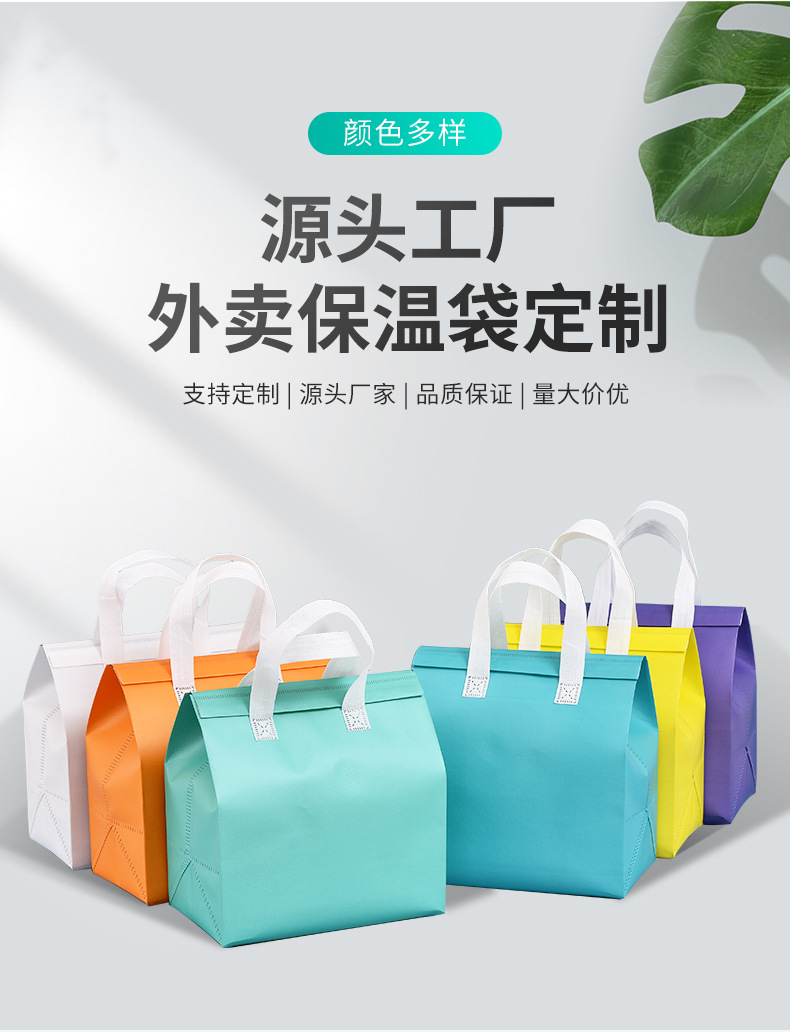 兰州市无纺布保温袋外卖袋
